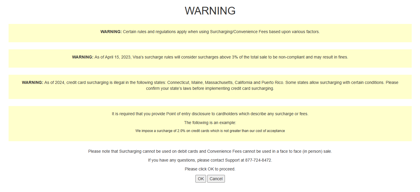 Client Admin Fee Setup